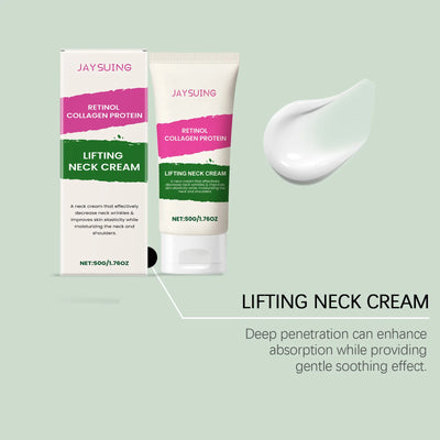 Collagen Neck Cream Anti Aging Reduces Wrinkles Lines Improve Double Chin Sagging Lifts Tightens Brighten Skin Beauty Neck Cream