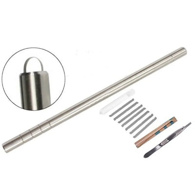 Hair Sculpting Pen + 10 Blades Professional Trimmer Styling Brow Shaving Crochet