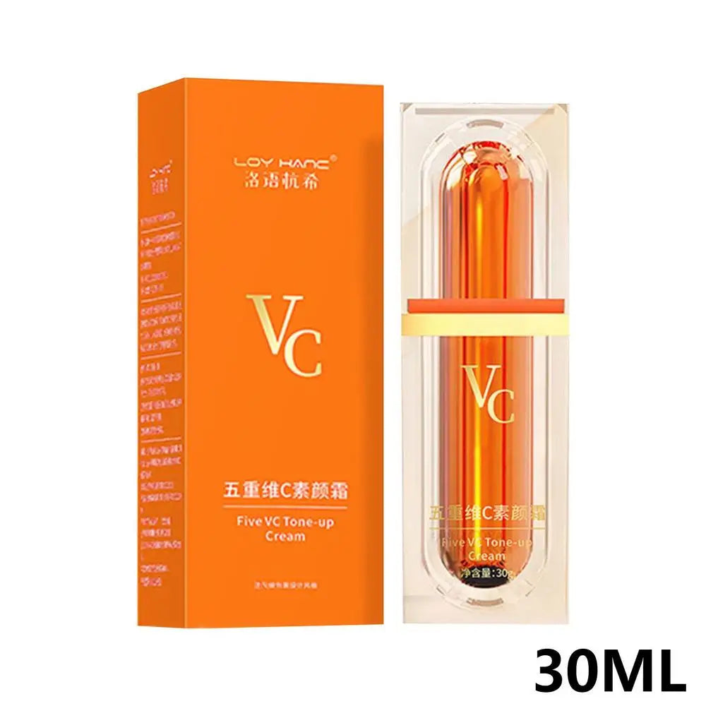 Vitamin C Face Cream Whitening Five VC Tone Up Cream Moisturizer Anti Aging Pimple Wrinkle Spots Remover Brightening Skin Care