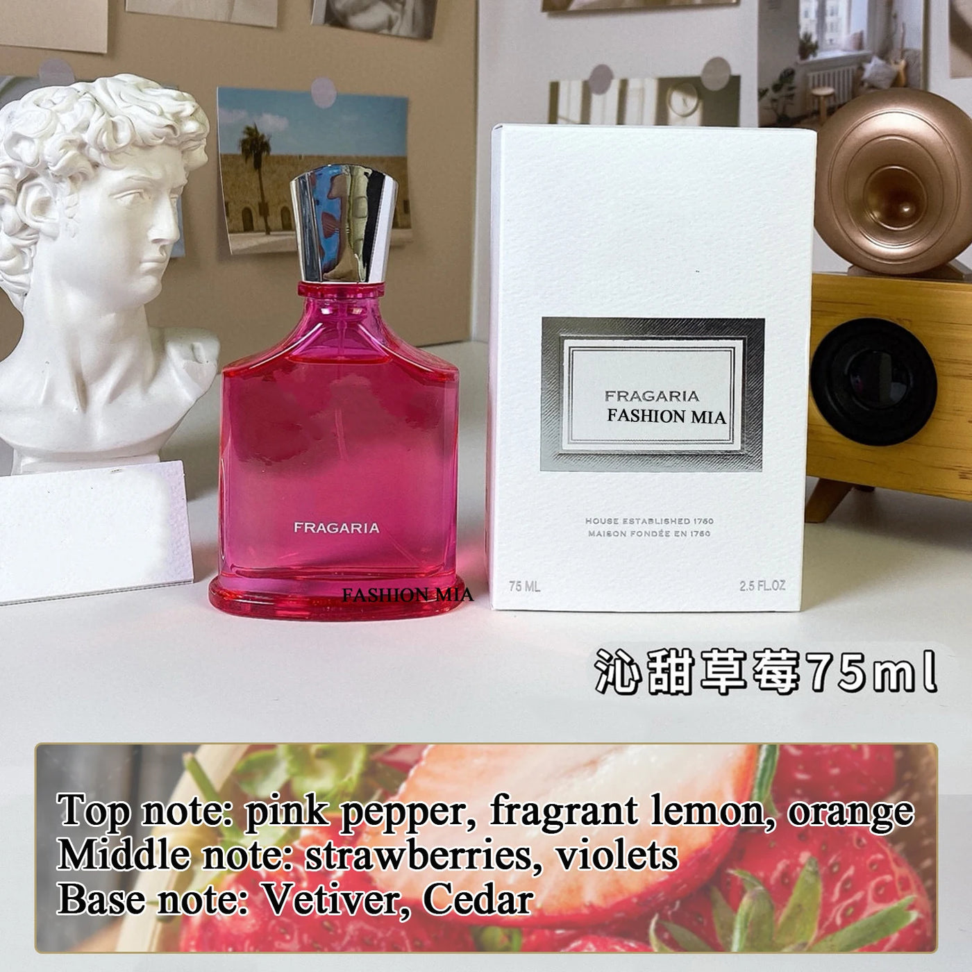 75ml Quality Brand Dark Love Women Perfume Lasting Cologne Fruity Floral Body Spray Pheromone Charming Dating Fragrances Gift