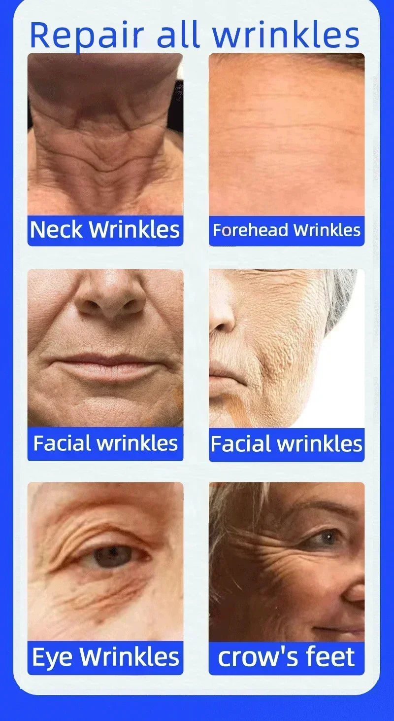 Instant Facial Anti Wrinkle Essence Moisturizing Anti-aging Lifting Firming Brighten Fade Fine Lines Skin Deep Repair Face Serum