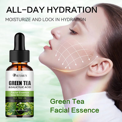 Contains salicylic acid and green tea to remove dark spots Moisturizing Repair Anti-aging Essence Facial Skin Care