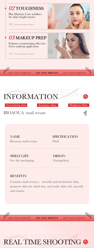 BIOAQUA Vitamin C Retinol Hyaluronic Acid Serum Moisturizing Brightening Hydrating Firming Facial Essence Beauty Face Skin Care