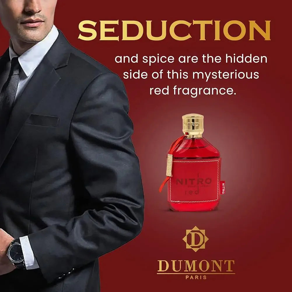Nitro Red Dumont MEN Fragrance Middle Eastern Arabic Perfume Men's Perfume Women's Perfume Long-lasting 100ml