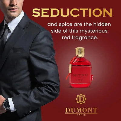Nitro Red Dumont MEN Fragrance Middle Eastern Arabic Perfume Men's Perfume Women's Perfume Long-lasting 100ml
