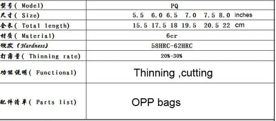 Hairdressing Scissors Barber 5-8 Inch Hair Scissors For Cutting Thinning Hair Salon Hairdressing Shears Barbershop Accessories