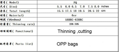 Hairdressing Scissors Barber 5-8 Inch Hair Scissors For Cutting Thinning Hair Salon Hairdressing Shears Barbershop Accessories