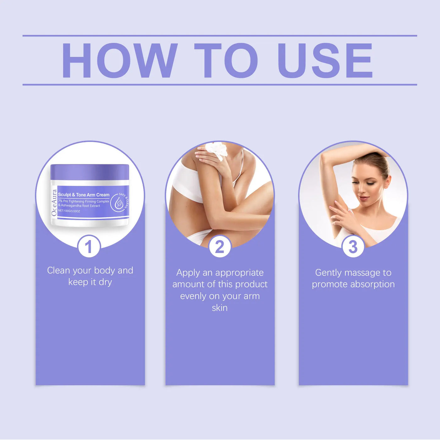 Arm Shaping Firming Cream Sculpt Tone Healthy Firm Muscle Prevent Sagging Loose Puffy Smooth Moisturize Skin Tighten Arm Cream