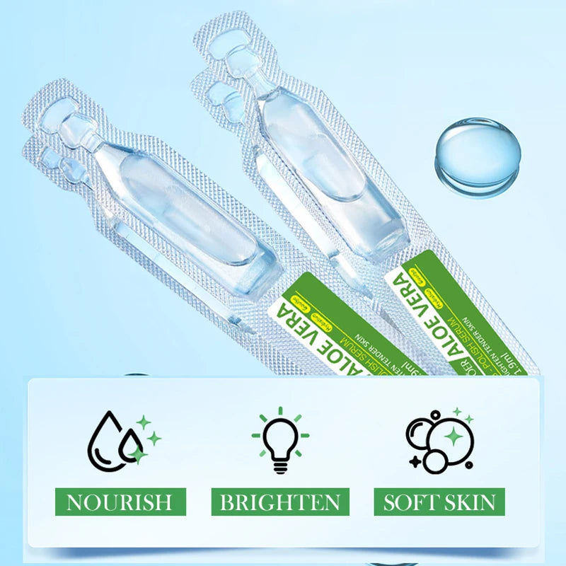 SADOER Aloe Vera Anti Aging Face Serum Moisturizing Brightening Firming Hydrating Facial Essence Beauty Face Skin Care Products
