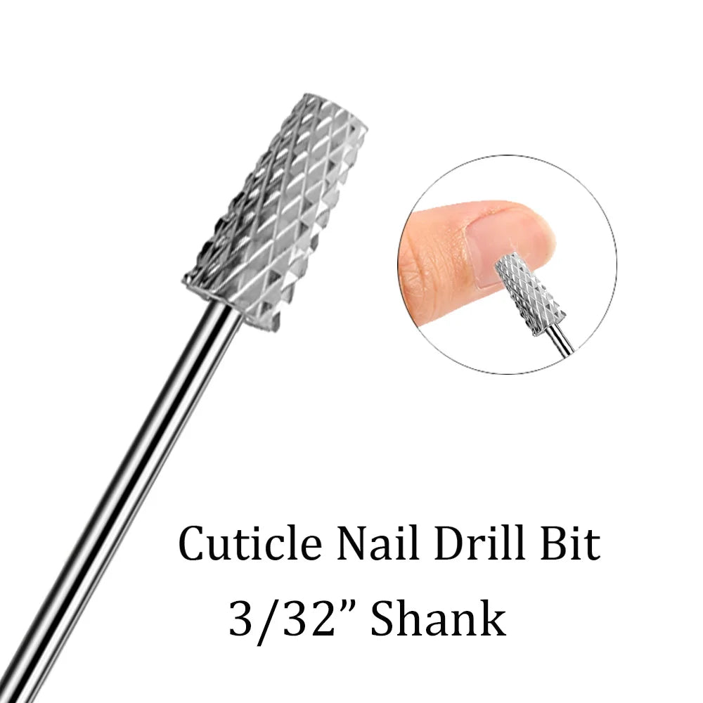 1pc Tungsten Carbide Nail Drill Bit Cutter For Manicure Machine Carbide Electric Nail Drill Milling Cutter For Nail Accessories