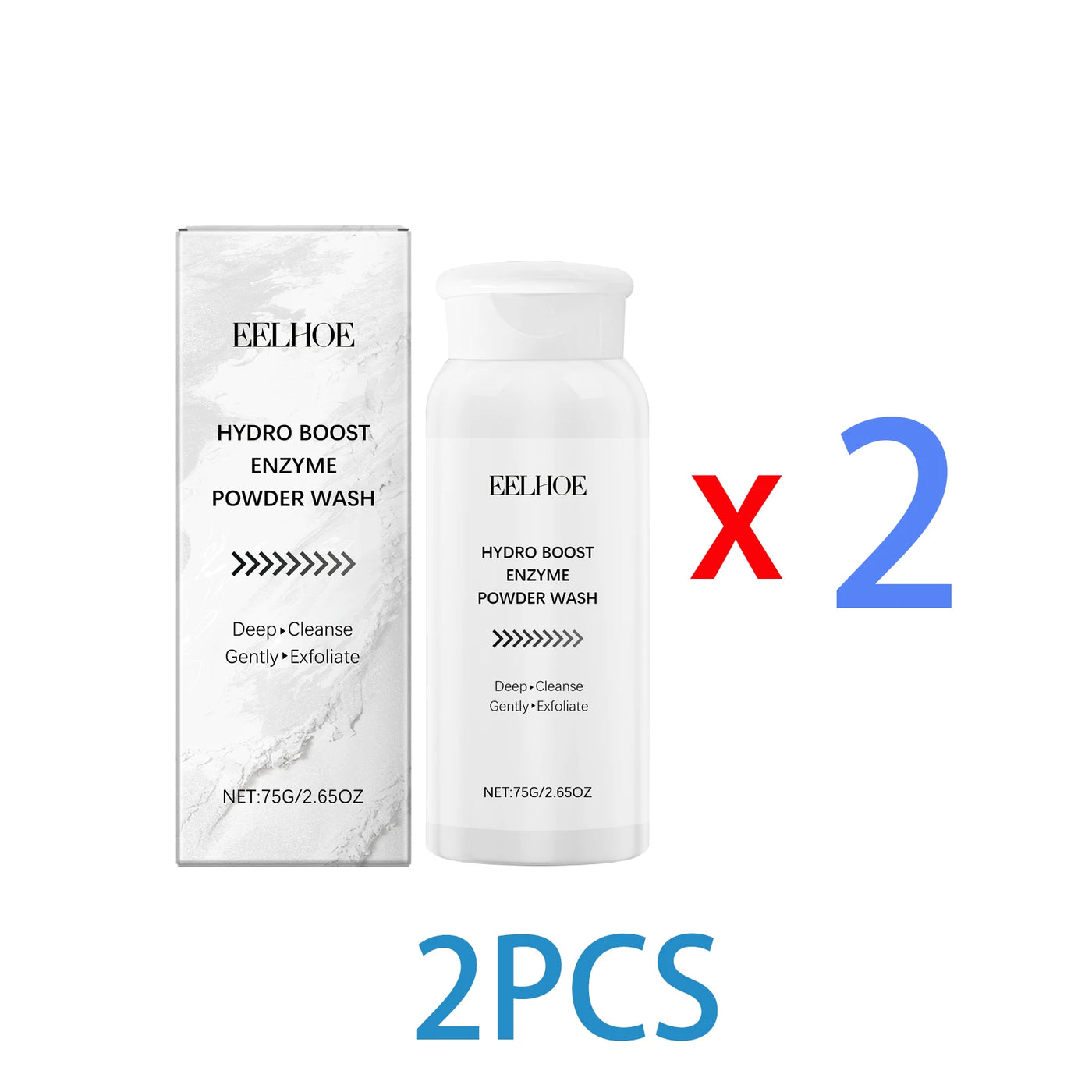 Enzyme Face Wash Powder 75g Gentle Exfoliating Cleanser for Sensitive Skin Removes Dirt Brightens Skin Travel Friendly Formula