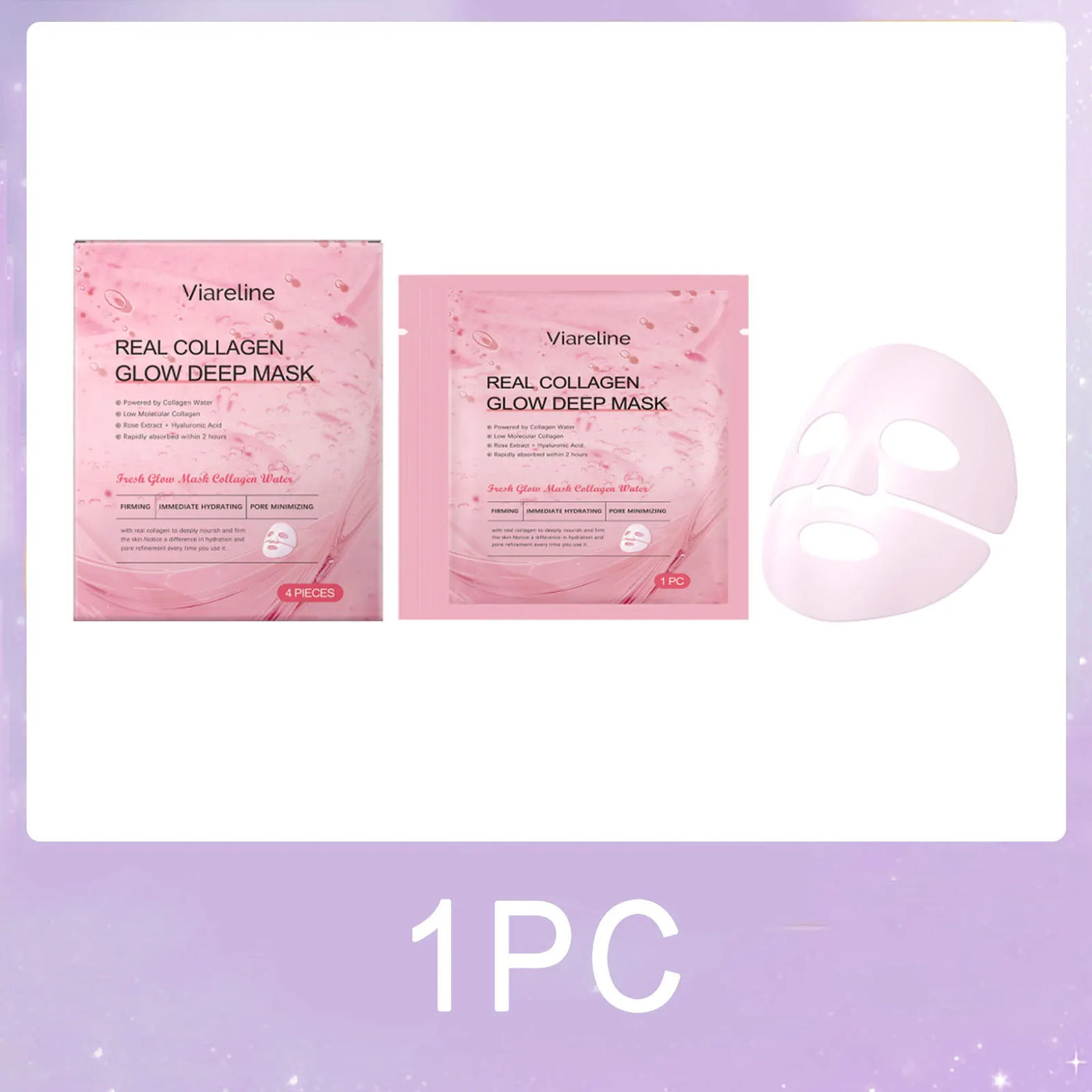 Collagen Hydrating Face Mask Pore Minimizing Anti Wrinkle Lift Firm Elasticity Enhancing Brightening Hyaluronic Acid Sheet Masks