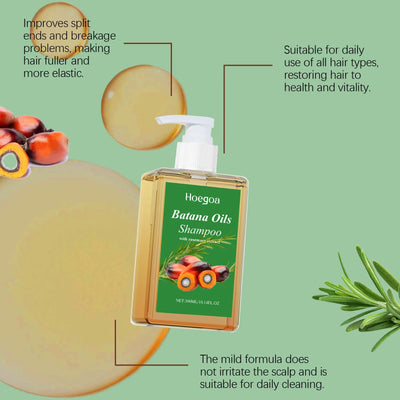 Batana Hair Growth Shampoo Anti Loss Restore Damaged Split Hair Nourishing Oil Control Deep Cleansing Hair Regenerating Shampoo