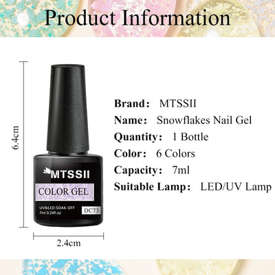 Mtssii 6ml Nail Gel Jelly Eggshell Gel Nail Polish Transparent Gel Soak Off Nail Art Gel UV LED Varnish