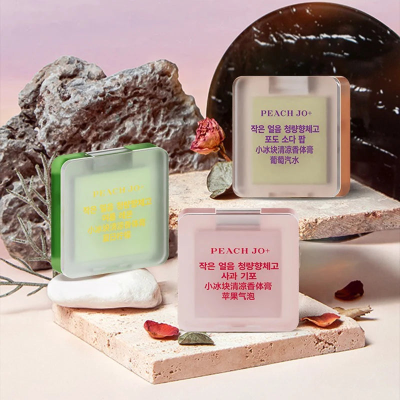 Small Ice Cube Solid Perfume Refreshing and Fragrant Lasting Deodorants Eliminate The Odor Lasting Balm Fruit Tea Fragrant Paste