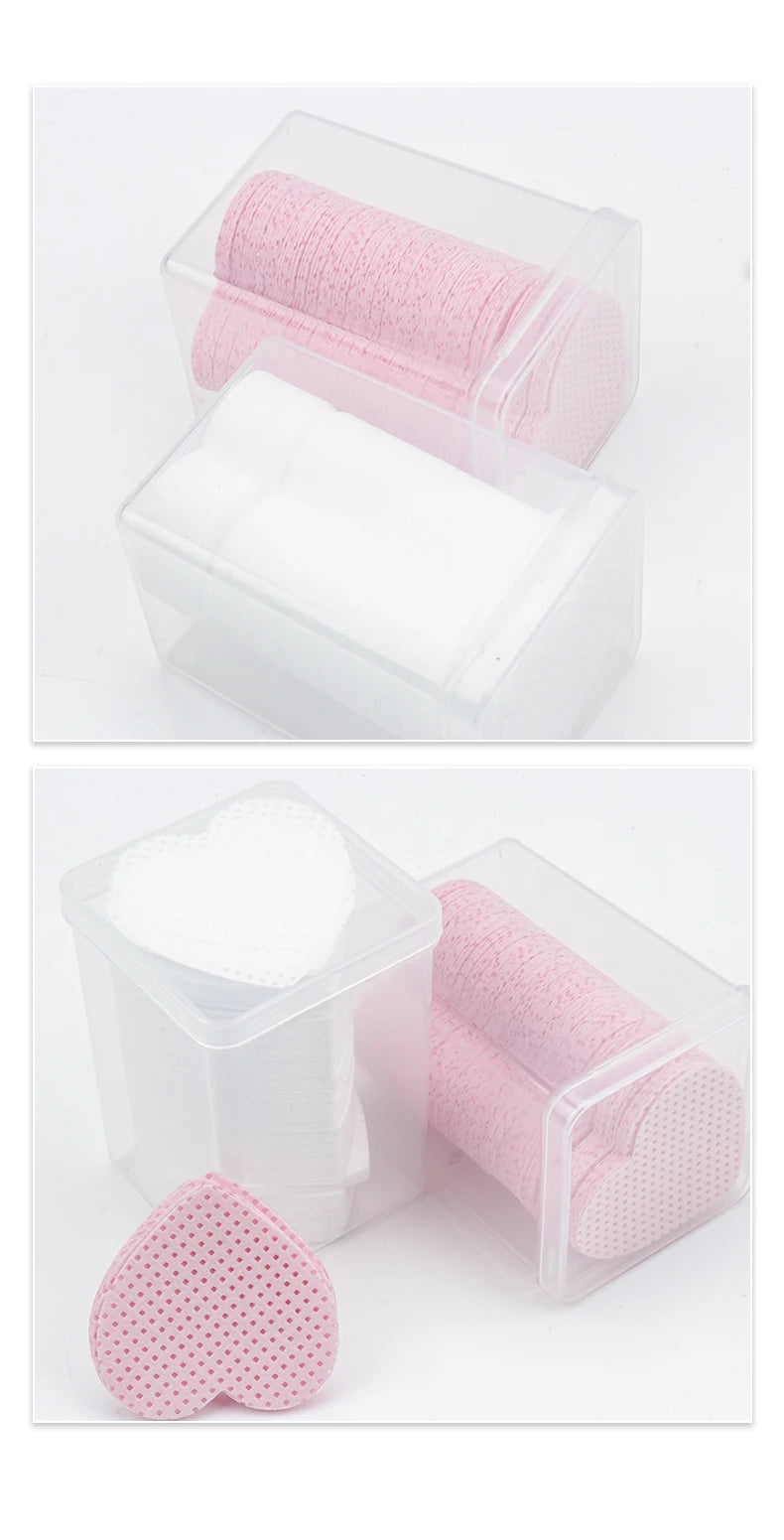 200 Pcs Glue Cotton Wipes Lint Free Pads Nail Polish Remove Wipes Cleaning Manicure Tool Gel Polish Removal Pad Paper Wipes