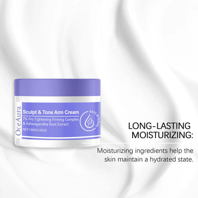 Arm Shaping Firming Cream Sculpt Tone Healthy Firm Muscle Prevent Sagging Loose Puffy Smooth Moisturize Skin Tighten Arm Cream