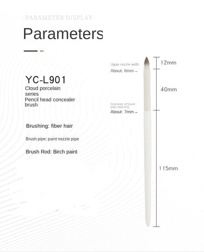 Pencil Tip Concealer Brush Decree Pattern Lacrimal Sulcus Eye Bag Dark Under-eye Circles Precise Concealer Brush Small Makeup