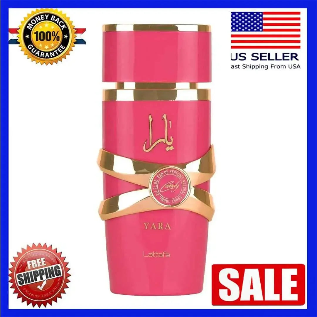 Original Lattafa Yara Candy Eau de Parfum EDP Spray for Women Spray 3.4 oz / 100 ml NEW Long-lasting best gift