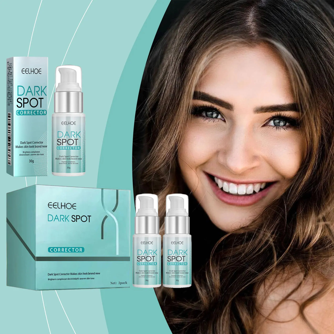 EELHOE Dark Spot Remover Face Cream Pigmentation Removal Melasma Remove Deep Hydration Skin Brightening Anti Freckle Cream 30g