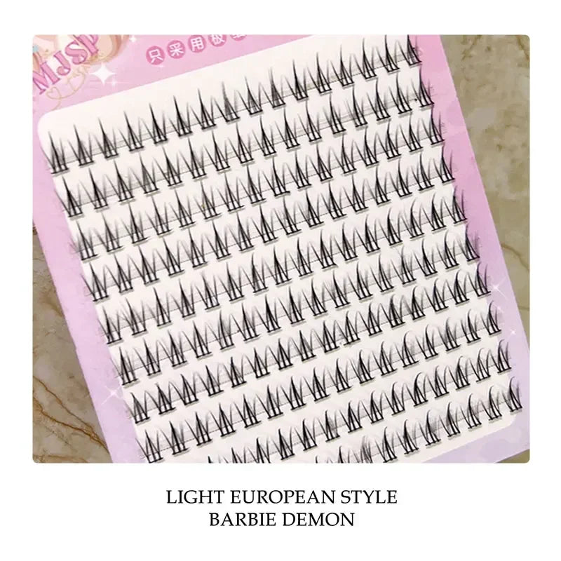 Individual Eyelashes DIY Eyelash Clusters Natural Fake Eyelashes Lash Clusters Manga Lashes Newbie Daily Eyelashes Makeup