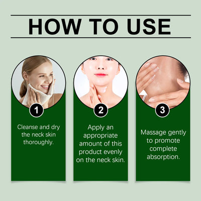 Collagen Neck Cream Anti Aging Reduces Wrinkles Lines Improve Double Chin Sagging Lifts Tightens Brighten Skin Beauty Neck Cream