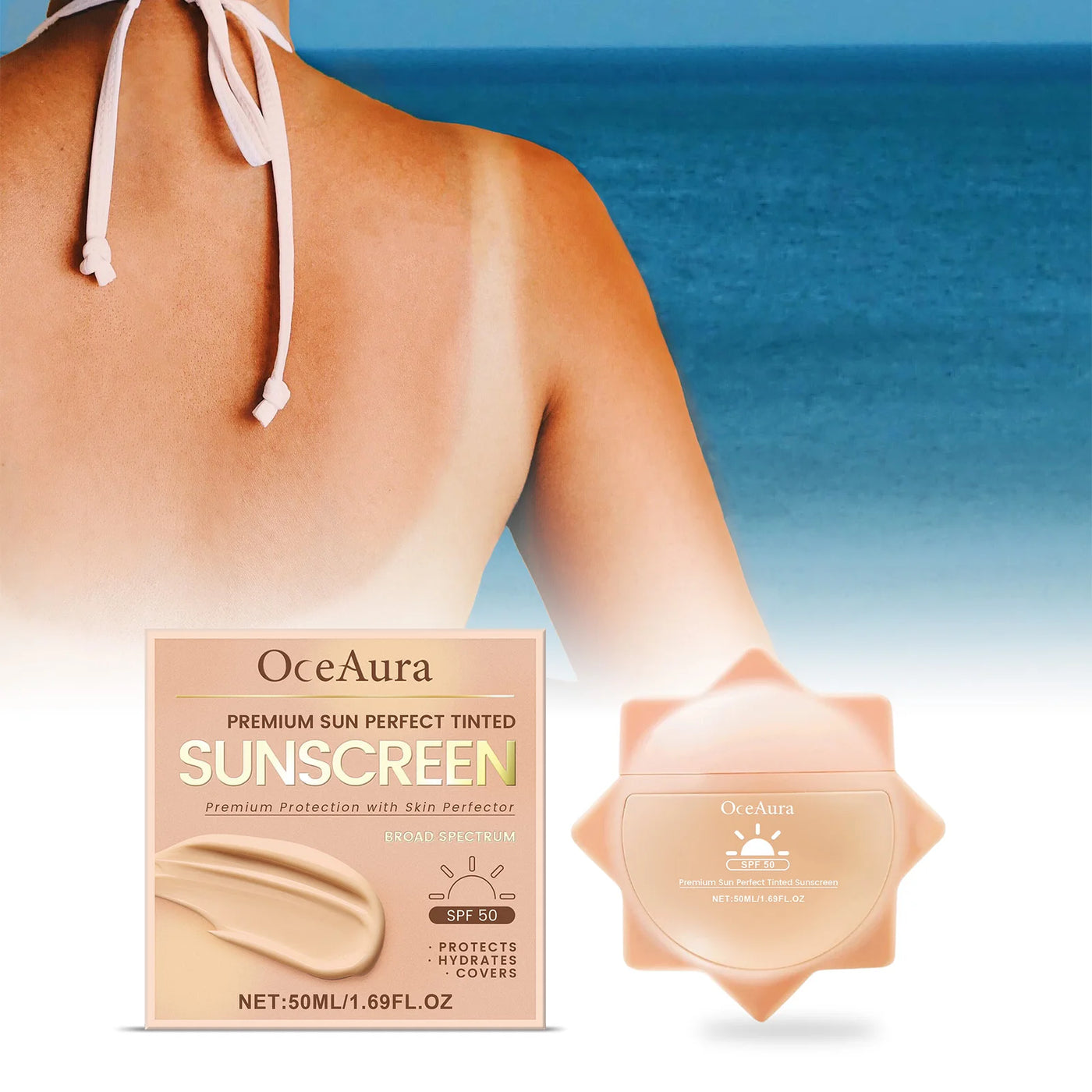 Sunscreen For Face Whole Body SPF 50+ UV Resistant Skin Protection Anti Sunburn Oil Control Moisturizing Sun Isolation Cream