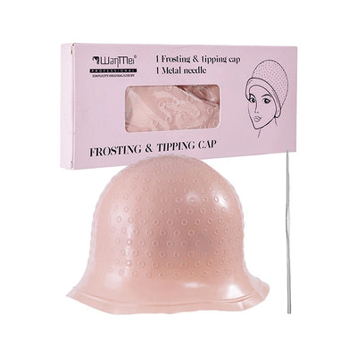 Hair Coloring Highlighting Cap Reusable Silicone Highlight Cap Pull Through Caps For Hair Dying Frosting Cap With Hook