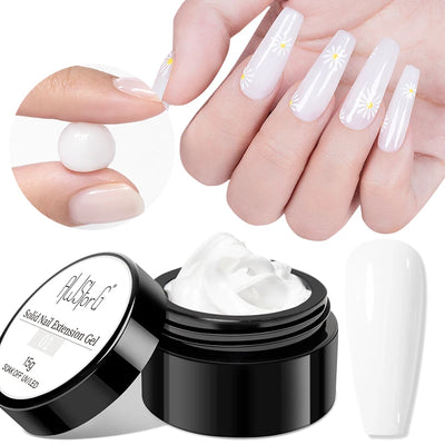 30g Dopamine Sequin Flexible 3D Gel Non Stick Hand Solid Extension Nail Gel Nude Pink White Extension Gel Rhinestone Glue Gel