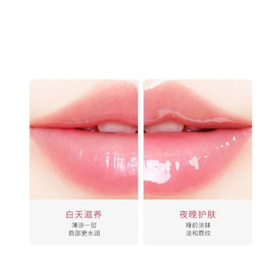 Cherry Collagen Essence Lip Balm Improve Dryness Dullness Fade Lips Lines Deep Moisturizing Nourishing Lip Mask