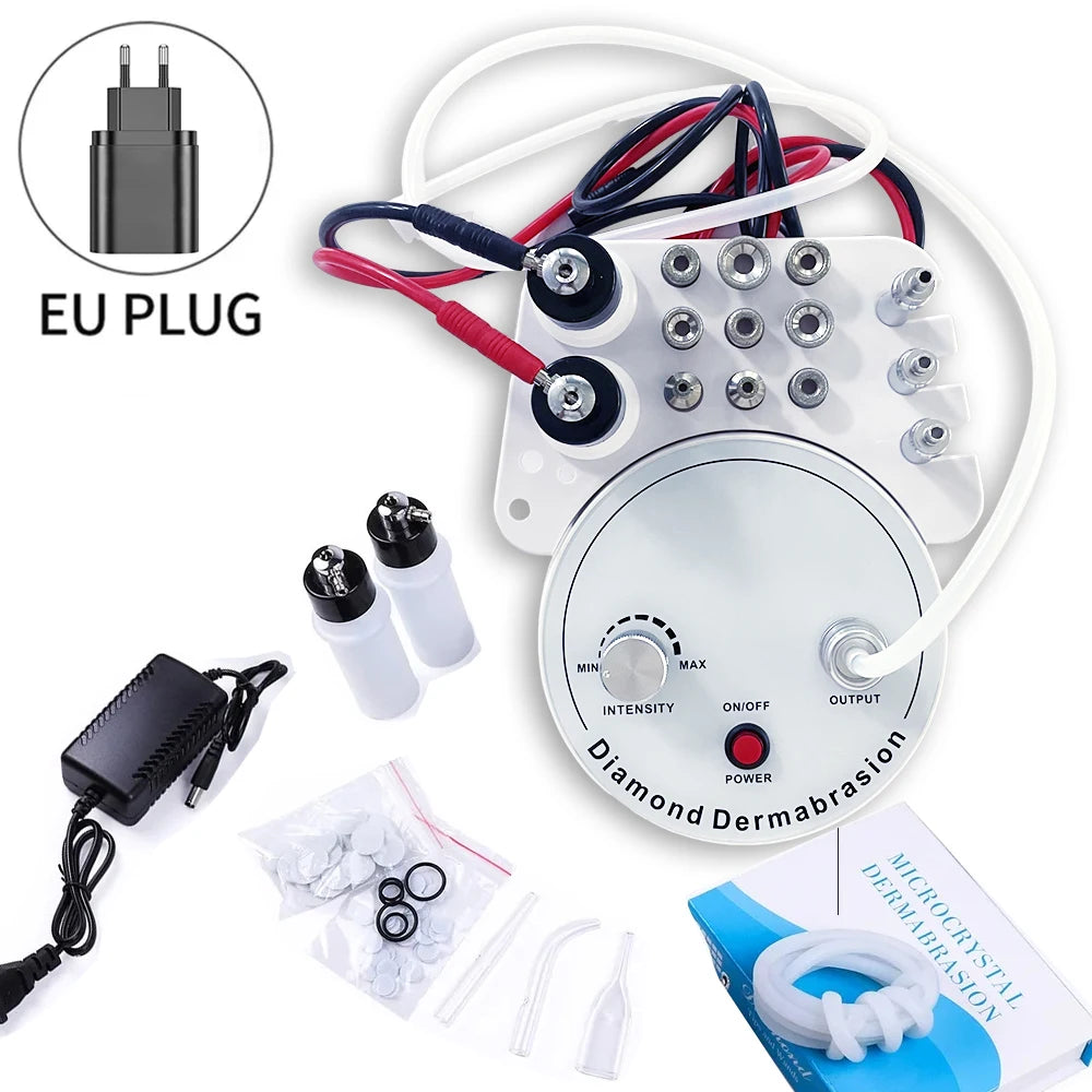 3 In 1 Combo Beauty Diamond Microdermabrasion Dermabrasion Machine Water Spray Exfoliation Machine Wrinkle Face Peeling Set
