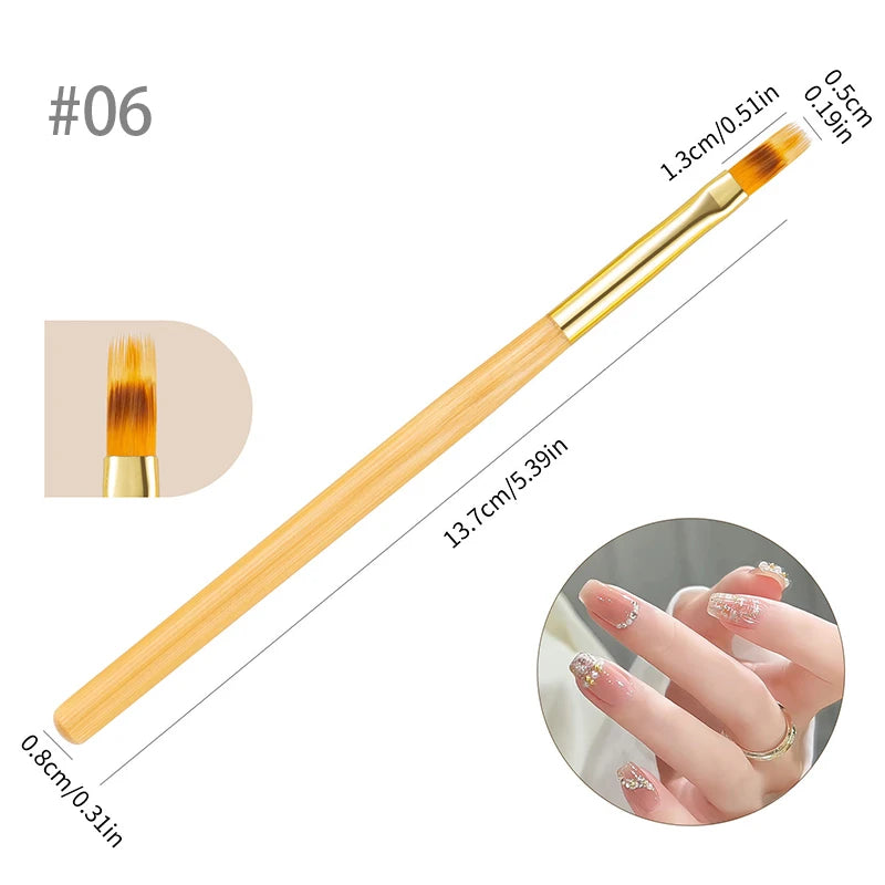 BORN PRETTY Nail Liner Brush DIY Drawing Painting Flower Line Stripes Pen Metal Handle UV Gel Nail Art Brushes Manicure Tool