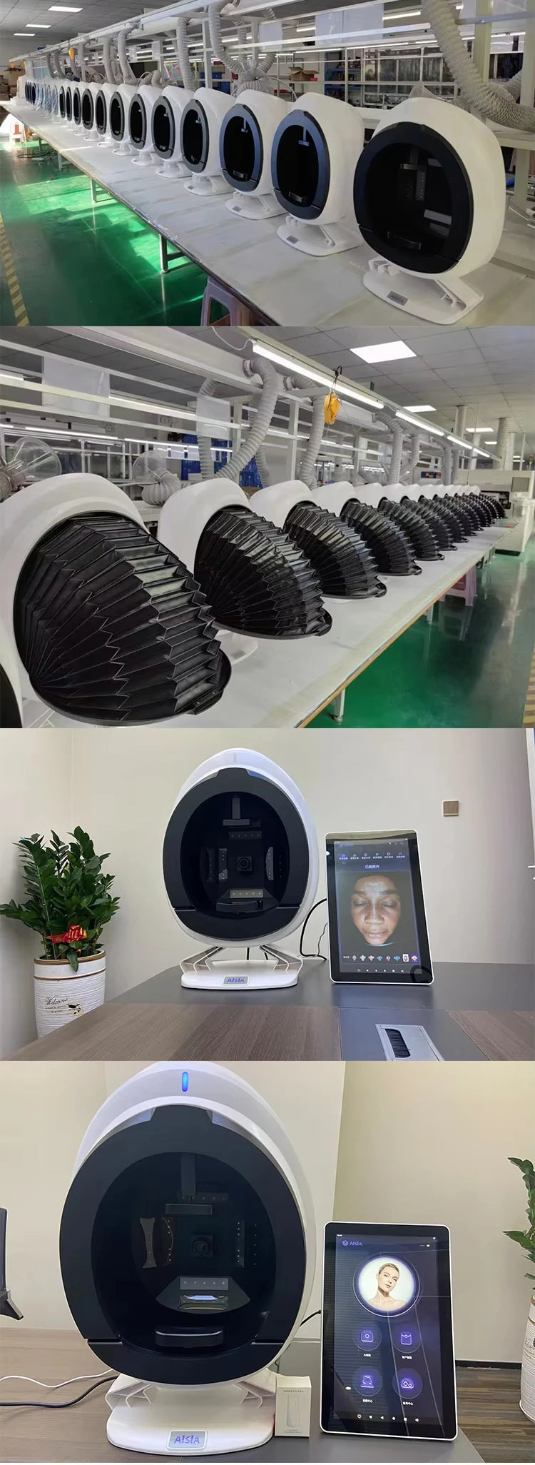 AISIA Q1 3D AI Facial Skin Analyzer Detection Skin Problem Diagnosis 8 Spectrum Professional Analysis Beauty Salon Equipment