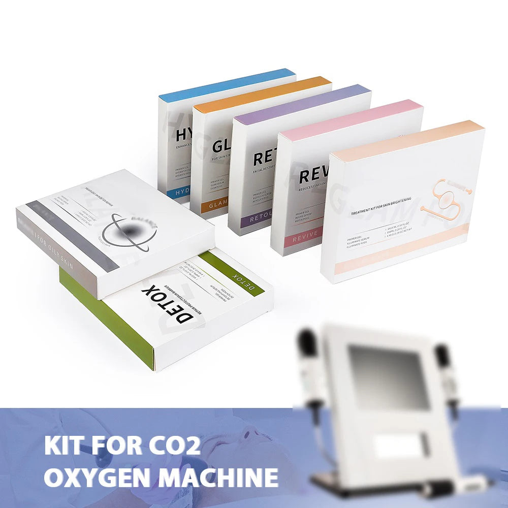 foreverlily 5 pcs CO2 Pods Kit co2 Capsule For Aqua Facial Machine CO2 Gels Bubble Pen Cleaning Facial Beauty Machine Skin Care