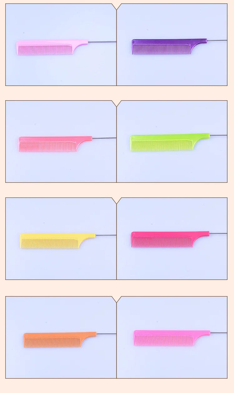 1pcs Pointed Tail Hair Comb Anti-static Professional Hair Brush Straightener Hot Comb Salon Hair Styling Tool Barber Accessories