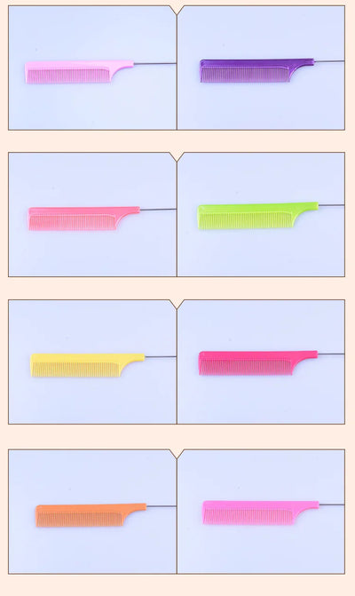 1pcs Pointed Tail Hair Comb Anti-static Professional Hair Brush Straightener Hot Comb Salon Hair Styling Tool Barber Accessories