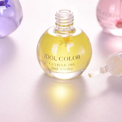 15ml/1 Bottle Dried Flowers Softener Nutritional Cuticle Oil 8Color Cuticle Oil Multi Fragrance Nail Edge Care Nail Art Tool*