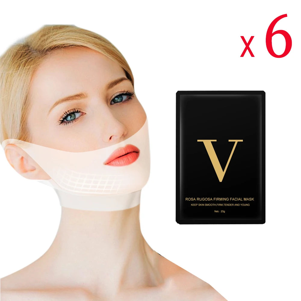 1/6/10pcs Lifting Facial Mask Face V Shape Hydrogel Thin Face-Lifting Slimming Mask Reduce Double Chin Face Massage