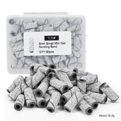 3.1mm Mini Nail Sanding Bands Mandrel For Manicure Sandpaper Ring Holder Stainless Steel Nail Drill Accessories Nail Art Tools
