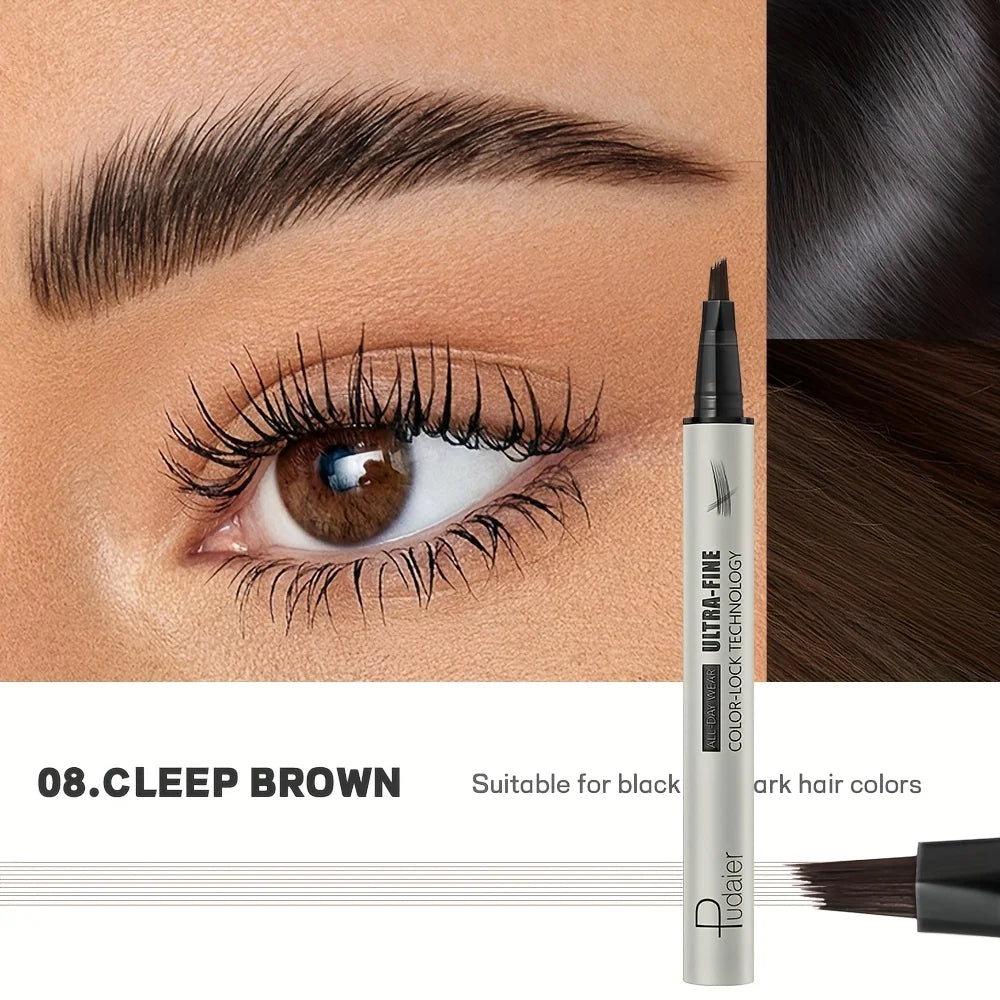 Waterproof Eyebrow Pencil - Quick Shape, Ultra-Fine Natural Look, Waterproof & Sweatproof, Lasting Makeup,  Eyebrow Setting