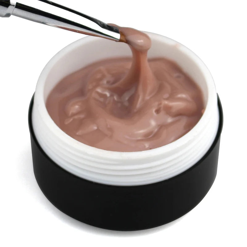 CHUNSHU Solid Jelly Extension Nail Gel Polish 15g Poly Builder Construction Gel For Nails Extend Semi Permanent UV White Varnish