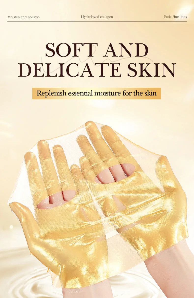 SADOER 24k Golden Collagen Facial Masks Anti Wrinkle Firming Moisturizing Anti-Aging Face Mask Beauty Facial Skin Care Products