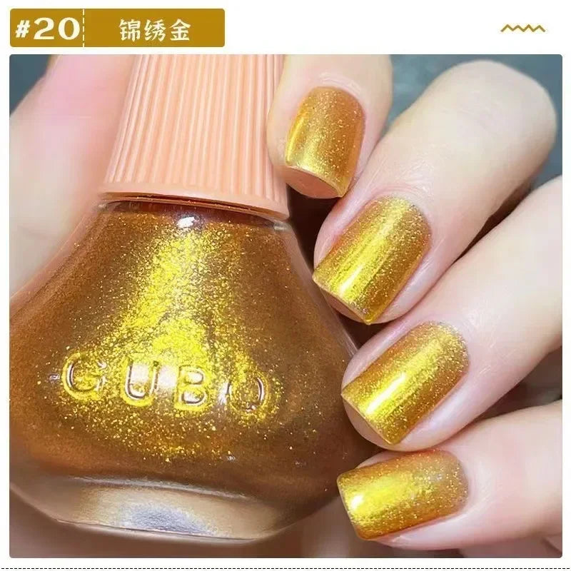 45 Colors Nail Polish Oil-based Nails Polish No-bake Quick Dry Non-tear Small Glitter Nail Gel Transparent Red Nail Art