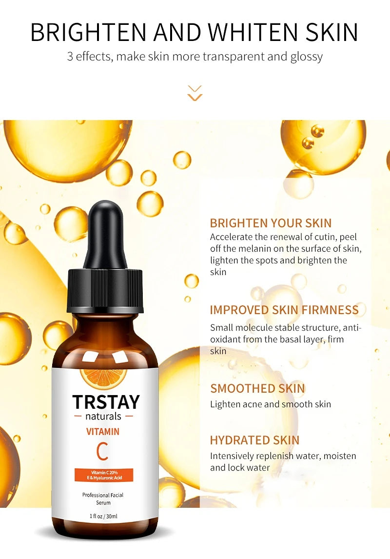 Natural Vitamin Serum Original Face Dark Spot Whitening Brighten Moisturizing VC Essence For Stretch Mark korean skin care