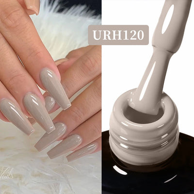 UR SUGAR 7ml Nude Pink Color Nail Gel Polish Semi Permanent Soak Off UV DIY Nail Art Gel Long Lasting Design Manicure Supplies