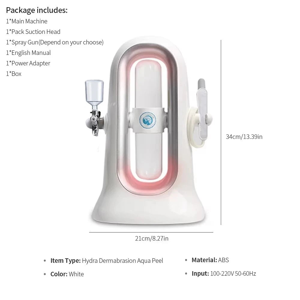 Home Use Hydra Dermabrasion Aqua Peeling SPA Beauty Machine Facial Hydration Sprayer Vacuum Blackhead Face Clean