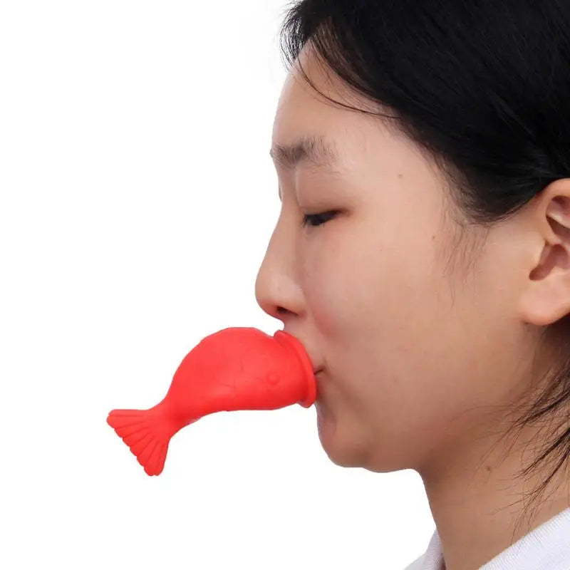 Silicone Labium Fish Shape Lips Tools Women Sexy Lip Plumper Enhancer Tool for Female Girls Natural Pout Thicken Mouth Plump