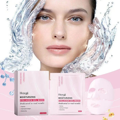 4PCS Pink Bio Collagen Gel Salmon Pdrn Face Mask Deep Hydrating Overnight Moisturizing Hydrogel Jelly Face Sheeets Balance Skin