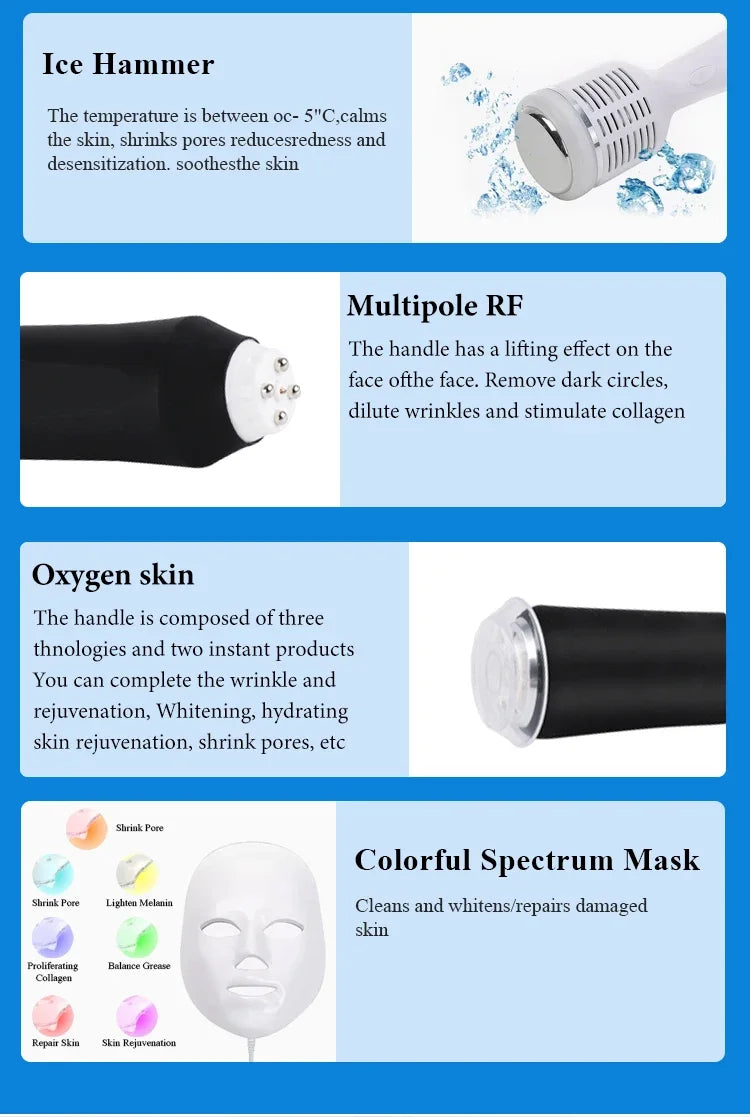 Newest 9-in-1 Korea Aqua Facial Dermabrasion H2O2 Water Oxygen Jet Peel Hydro Beauty Beauty Skin Cleansing Hydrofacial Machine