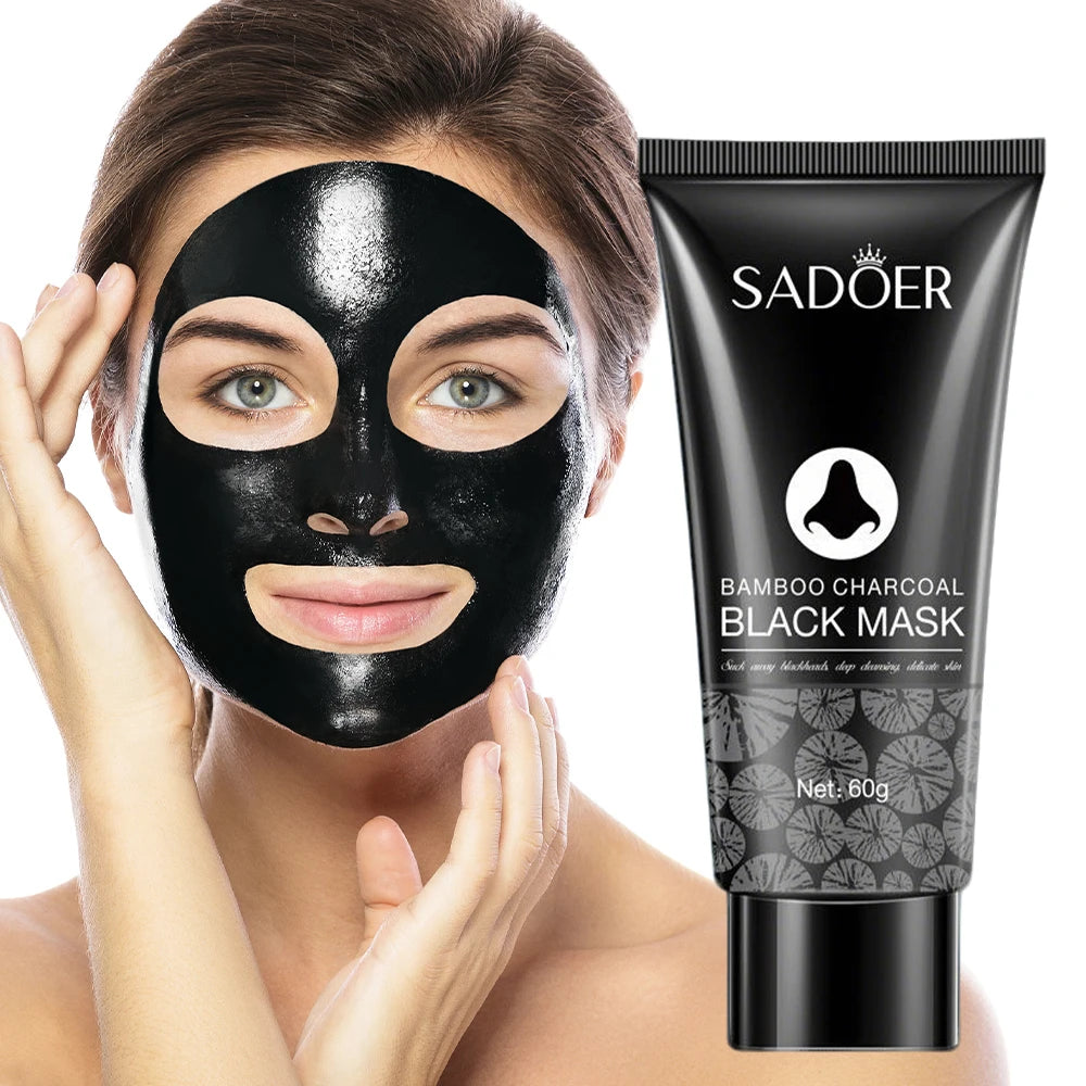 Bamboo Charcoal Nose Blackhead Remover Mask Peel Off Mask Oil-Control Deep Cleansing Shrink Pore Acne Treatment Skin Care